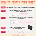 Custom T-Shirts for Men Women Design Your Own Shirt with Text Image Personalized Tee Printed Front/Back - Image 6