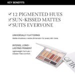 OFIR Shimmer 12-Shade Eyeshadow Palette | Buildable Pigment Adds Depth | Talc Free Eye Shadow Palette Makeup | Lightweight Powder Enhances Radiant Looks (Dune Matte) - Image 7