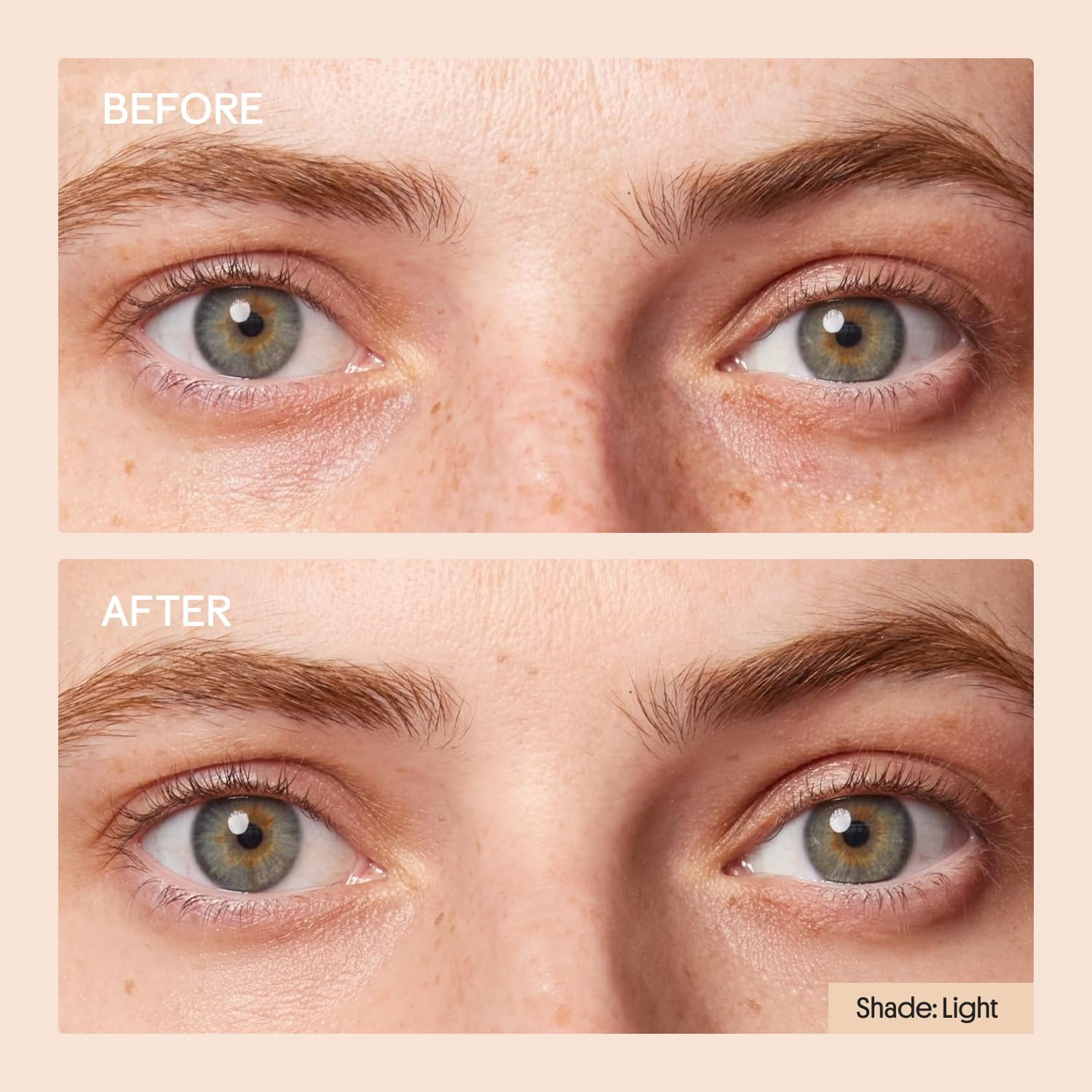 Winky Lux Peeper Perfect Under Eye Concealer, Makeup & Eye Brightener, Full Coverage Concealer for Dark Circles, Color Corrector & Eye Primer, With Collagen, Hyaluronic Acid & Vitamin E (Fair) - Image 6