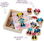 Melissa & Doug Disney Minnie Mouse Dress-Up Puzzle, 18 Pieces Mix and Match Outfits, Sorting & Matching Toy with Storage Case, Educational Puzzle for Toddlers Ages 3+ - Image 5