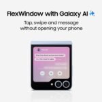 SAMSUNG Galaxy Z Flip 6 AI Cell Phone, 256GB Unlocked Android Smartphone, FlexCam, Photo Assist, Camcorder Mode, Live Interpreter, Foldable Design, 2024, US 1 Yr Manufacturer Warranty, Mint (Renewed) - Image 3