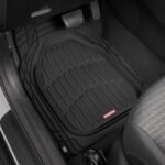 Motor Trend FlexTough Floor Mats for Cars, Black Deep Dish All-Weather Car Mats, Waterproof Trim-to Fit Automotive Floor Mats for Cars Trucks SUV, Universal Floor Liner Car Accessories - Image 3
