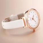 NUOVO Women's Silicone Sports Watch - Crystal Accented Leather Strap Analog Display - Image 4