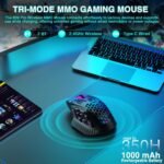 SOLAKAKA SM809 Pro Gaming Mouse with 9 Side Buttons,24000 DPI RGB Mouse for Gamer,16 Programmable Macros MMO Mouse,Black - Image 4