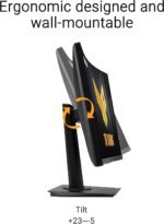 ASUS TUF Gaming 24” (23.6 inch viewable) Curved Monitor (VG24VQER) – FHD, 180Hz, 1ms, DCI-P3 90%, Extreme Low Motion Blur Sync, FreeSync, Shadow Boost, Eye Care, DisplayWidget Center, 3yr Warranty - Image 5