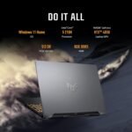 ASUS TUF Gaming F16 (2024) Gaming Laptop, 16” FHD+ 144Hz IPS-Level 16:10 Display, Intel® Core™ 5 210H Processor, NVIDIA® GeForce RTX™ 4050, 8GB DDR5, 512GB PCIe Gen4 SSD, Wi-Fi 6, Windows 11 Home - Image 4