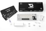 YUNZII AL66 Wireless Mechanical Keyboard,Full Aluminum CNC,65% Knob Control,Bluetooth/2.4G/Wired,Hot Swappable Pre-lubed Switches,Gasket Mounted RGB for Win/Mac(Milk Switch, Silver) - Image 7