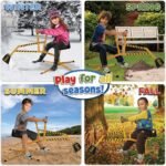 Stargo Sand Digger Kids Excavator Ride on Toy, Beach Toys Outdoor Sandbox Toy Digger for Kids, Solid Steel Rotates 360, Role Play, Sand Toys - Image 4