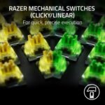 Razer BlackWidow V4 X Mechanical Gaming Keyboard: Yellow Switches Linear & Silent - 6 Macro Keys - Chroma RGB - Doubleshot ABS Keycaps - Roller & Media Keys - Snap Tap - Image 3