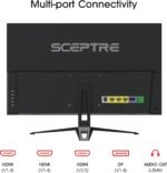Sceptre New IPS 27-inch Gaming Monitor up to 180+Hz 165Hz 144Hz 1ms DisplayPort HDMI x3, FreeSync FPS RTS 100% sRGB Build-in Speakers Machine Black 2026 (E275B-FPT165 Series) - Image 5