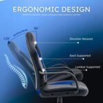 Ergonomic Computer Gaming Chair Home Office Racing Executive Video Task Desk PU Leather for Adults Teens Kids Gamer - Image 7