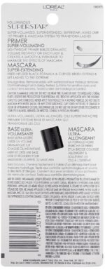 L'Oreal Paris Cosmetics Voluminous Superstar Mascara, Waterproof, Blackest Black, 0.41 Fl. Oz, 1 Count - Image 4