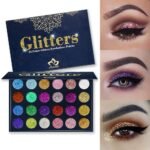 24 Color Pressed Glitter Eyeshadow Palette - Mineral Ultra Shimmer Makeup Palette Eye Shadow Powder Long Lasting Waterproof - Image 3