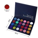 24 Color Pressed Glitter Eyeshadow Palette - Mineral Ultra Shimmer Makeup Palette Eye Shadow Powder Long Lasting Waterproof - Image 4
