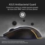 ASUS TUF Gaming M3 Gen II Wired USB Gaming Mouse – Right-Handed Ergonomic, 59g Lightweight, 8K DPI, IP56 dust & Water Resistance, Antibacterial Guard, 6 Programmable Buttons, PC/Mac Support - Black - Image 5