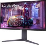 LG 32GQ750-B 32-inch Ultragear 4K UHD (3840 x 2160) Gaming Monitor, 144Hz, 1ms, AMD FreeSync Premium, HDR10, Reader Mode, Built-in Speaker, HDMI, DisplayPort, Tilt/Height/Pivot Stand, Black - Image 3