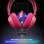 SteelSeries Arctis Nova 7 Wireless Gen 2 Gaming Headset - Real-Time App Control, 50+ HR Play, Neodymium Drivers, Mix 2.4GHz/Bluetooth, PC, PS5, PS4, Switch 1/2, Mobile - Magenta - Image 4
