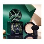 Mushroom Head Air Cushion CC Cream Foundation, Moisturizing Concealer BB Cream Nude Long Lasting Matte CC Cream Makeup Liquid Foundation (Brown color) - Image 3