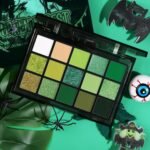 UCANBE Green Eyeshadow Makeup Palette, 15 Colors Bright Dark Green Shimmer Matte Metallic Glitter Eye Shadow, Forest Emerald Lime Pallet Kit for Cosplay Parties Christmas Halloween SFX - Image 8