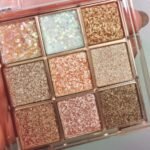 9 Colors Glitter Shimmer Eyeshadow Makeup Palette, Korean Sparkle Neutral Eye Shadow Palettes Highly Pigmented Long Lasting Waterproof Blendable sombras para ojos Pink White Golden Brown Eye Glitter - Image 2