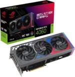 ASUS ROG Strix GeForce RTX™ 4060 OC Edition Gaming Graphics Card (PCIe 4.0, 8GB GDDR6, DLSS 3, HDMI 2.1a, DisplayPort 1.4a, Axial-tech Fan Design, Aura Sync, 0dB Technology) - Image 2