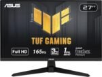 ASUS TUF Gaming 27" 1080P Monitor - Full HD, 165Hz (Supports 144Hz), 1ms, Extreme Low Motion Blur, FreeSync Premium, Shadow Boost, Eye Care, HDMI, DisplayPort, Tilt Adjustable - VG277Q1A,Black - Image 2