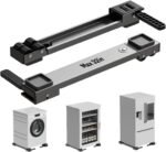 Appliance Rollers Heavy Duty,Newest Extendable Appliance Sliders,Liftable Washing Machine Base,Easily Move Washer and Dryer Machines,Refrigerators,Furniture-Grey - Image 2