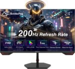 ArcticPro 24inch Gaming Monitor 200Hz 180Hz, FHD 1080p, IPS Panel, 1ms Response Time, Adaptive sync, PC Computer Monitor, 3-Sided Frameless, Ultra Slim, Bluelight Filter, DP*1, HDMI*1 - Image 2