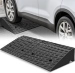 Auto Dynasty Rubber Curb Ramps, 7" Lift Height Curbside Ramp, 4400 LBS/2T Capacity Sidewalk Curb Ramp for Cars Trucks Bikes Motorcycles Wheelchairs, 1 Pack - Image 2