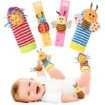 Bloobloomax Baby Rattles Toys for 0-12 Month, Infant Girl Boy Toys for Babies 3-6 Months, Newborn Hand & Foot Toys for 0 to 9 Months, Baby Shower Gifts Set with Wrist Rattle Socks - Image 2