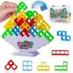 CERBONNY 48Pcs Tetra Tower Stacking Blocks Game, Board Games for Families, Parties, Travel and Team Building, Suitable for 1-4 Players Kids & Adults Toys - Image 2