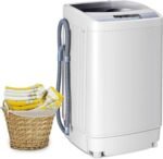 COSTWAY Portable Washing Machine, 12 Lbs Capacity Full-automatic Washer with 10 Wash Programs, LED Display, 8 Water Levels, Compact Laundry Washer and Dryer Combo for Home, Apartment, Dorm, RVs - Image 2