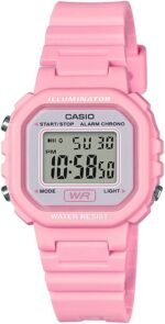 Casio LA20WH Series | Women's Digital Watch | Water Resistant | LED Light | Auto Calendar | Date Display | 1/100 SEC Stopwatch | Regular Time Keeping (HR, Min, SEC, PM, Date, Day) | 5 Yr Batt - Image 2