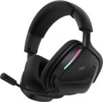 Corsair Void v2 Wireless Gaming Headset with Bluetooth for PC, PS5, PS4, Switch, Mobile – Dolby Atmos, 70 Hr Battery, Dual Wireless, Lightweight, Fast Charging – Carbon - Image 2