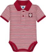 Creative Knitwear College Baby Striped Polo Bodysuit - Team Logo, Multiple Colors, for Boys & Girls (0-12 Months) - Image 2