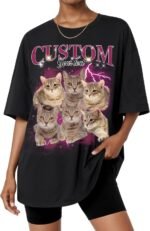 Custom Bootleg Rap Shirts Customized T Shirt Personalized Valentine's Day Gifts for Boyfriend Girlfriend - Image 2