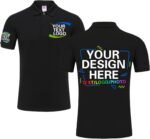 Custom Polo Shirt Design Your Own Text Logo Photo Name - Customized Personalized Polo Shirts for Men Women Front Back Print - Image 2