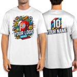 Custom Sport Performance T-Shirt, 100% Polyester, Moisture-Wicking, Personalized with Your Design, Printed in The USA - Image 2