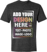 Custom T-Shirt, Print Your Logo on Shirt, Personalized Front and Back Print Design, Unisex Men and Women - Image 2