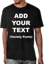 Custom T Shirts Ultra Soft Add Your Own Text Message Adult/Youth Unisex Cotton T Shirt Uniform - Image 2