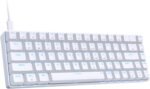 DIERYA T68SE 60% Gaming Mechanical Keyboard,Ultra Compact Mini 68 Key with Red Switches Wired Keyboard,Anti-Ghosting Keys, for Windows Laptops and PC Gamers,White - Image 2