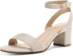 DREAM PAIRS Women's Open Toe Ankle Strap Low Block Chunky Heels Sandals Party Dress Pumps Shoes - Image 2