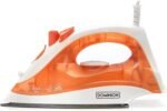 Dominion Steam Iron for Clothes With Non-Stick Soleplate, Lightweight 1200W Clothes Iron With Adjustable Thermostat Control, Self Clean, Pivoting Cord, and Steam/Dry/Spray Functions, Coral - Image 2