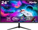 Gaming Monitor, 23.8'' Gaming Monitor FHD(1920x1080) 240Hz, Computer Gaming Monitors w/AMD FreeSync|1ms Display, Gaming Monitors w/ 100% sRGB, Build-in Speakers, VESA, Eye Care|Anti-Glare|Black - Image 2