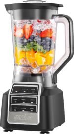 Ganiza Professional Smoothie Blender, Blenders for Smoothies with 1800 Peak Watts & 8 Auto Programs for Frozen Fruits & Ice, 64-oz Large Blender for Shakes and Smoothies (Black) - Image 2
