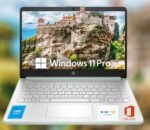 HP 14 Ultrabook • Intel CPU • 16GB RAM • 1.6TB Storage (128GB OnBoard w/ 512GB Portable Drive + 1TB OneDrive) • Up to 12 Hours Battery Life • Windows 11 Pro • Willow Green • w/WOWPC 3-in-1 Bundle - Image 2