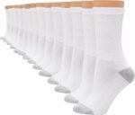 Hanes Women's Socks, Moisture-Wicking Crew or Ankle Socks for Women, 14-Pack - Image 2