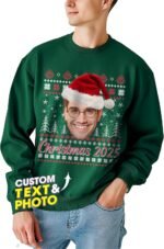 JIX & JOKY Custom Bootleg Christmas Shirt with Picture Custom Sweatshirt for Family Photo Shirt - Image 2