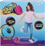 Just Play Skip It Retro Outdoor Toy, Light Up Ball and Digital Counter, Blue, Soft Foam Padded Ankle Ring, 31-inch Long, Screen Free Play, Toys for Kids Ages 5 Up - Image 2