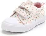 K KomForme Toddler Sneakers for Boys and Girls Dual Hook and Loops Sneakers Baby Canvas Shoes - Image 2